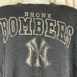 Bronx Bombers Banner T-Shirt Medium Black 100% Cotton